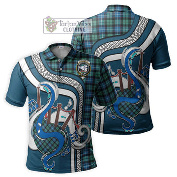 Galbraith Ancient Tartan Polo Shirt with Epic Bagpipe Style