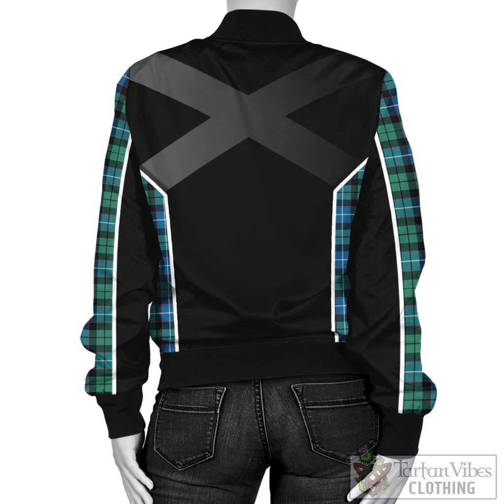 Tartan Vibes Clothing Galbraith Ancient Tartan Bomber Jacket with Family Crest and Scottish Thistle Vibes Sport Style