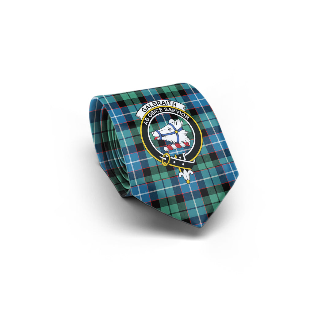 Galbraith Ancient Tartan Classic Necktie with Family Crest - Tartan Vibes Clothing