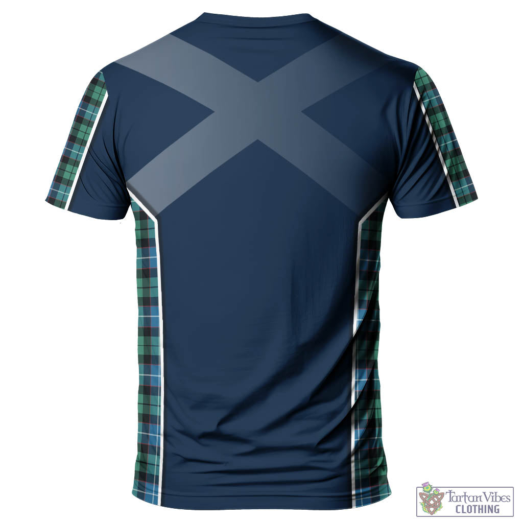 Tartan Vibes Clothing Galbraith Ancient Tartan T-Shirt with Family Crest and Lion Rampant Vibes Sport Style