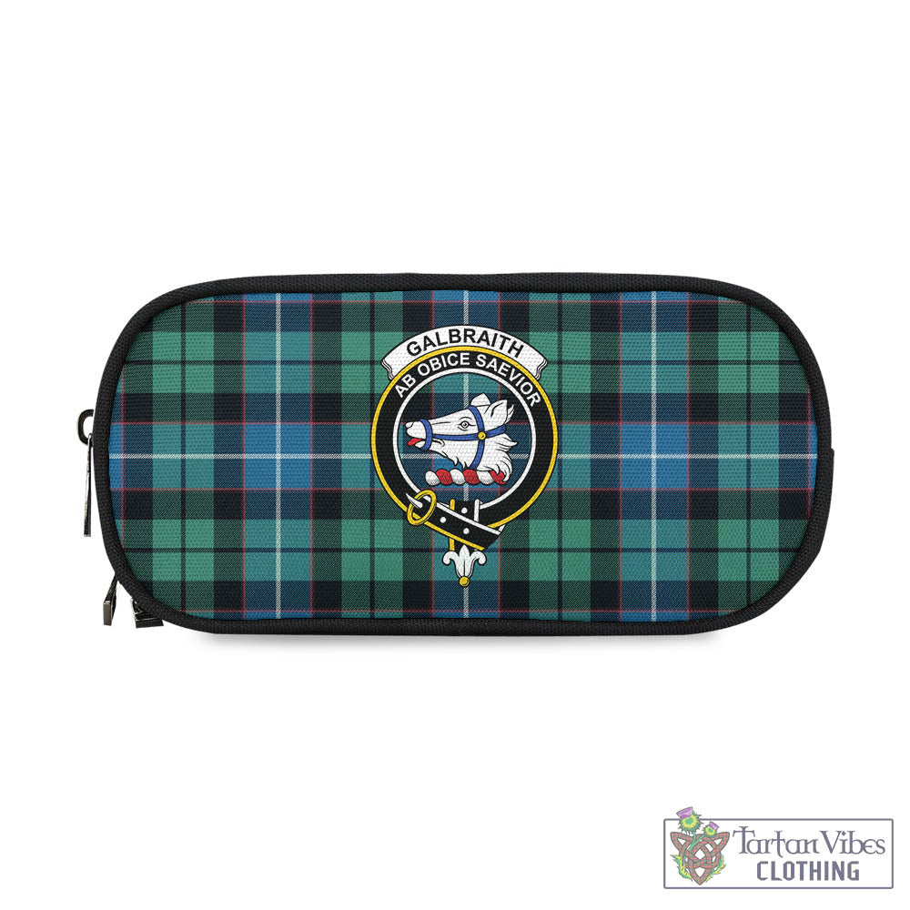 Tartan Vibes Clothing Galbraith Ancient Tartan Pen and Pencil Case with Family Crest