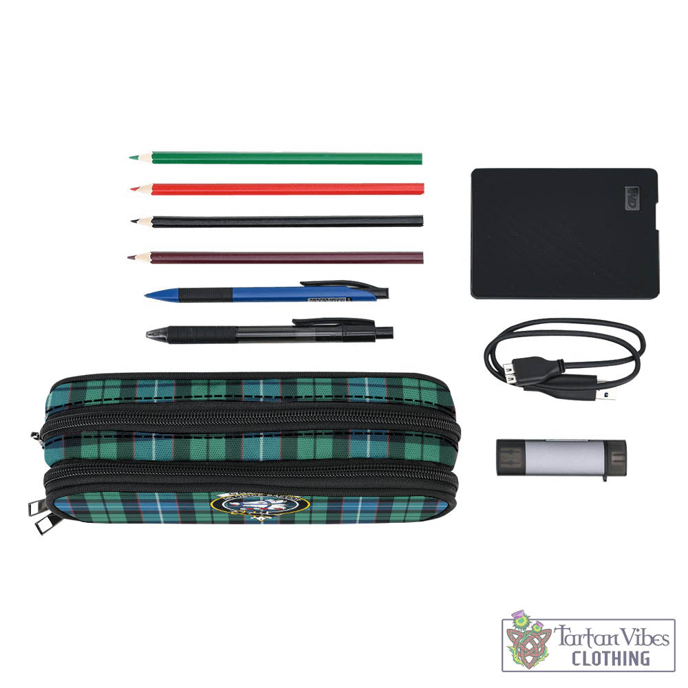 Tartan Vibes Clothing Galbraith Ancient Tartan Pen and Pencil Case with Family Crest