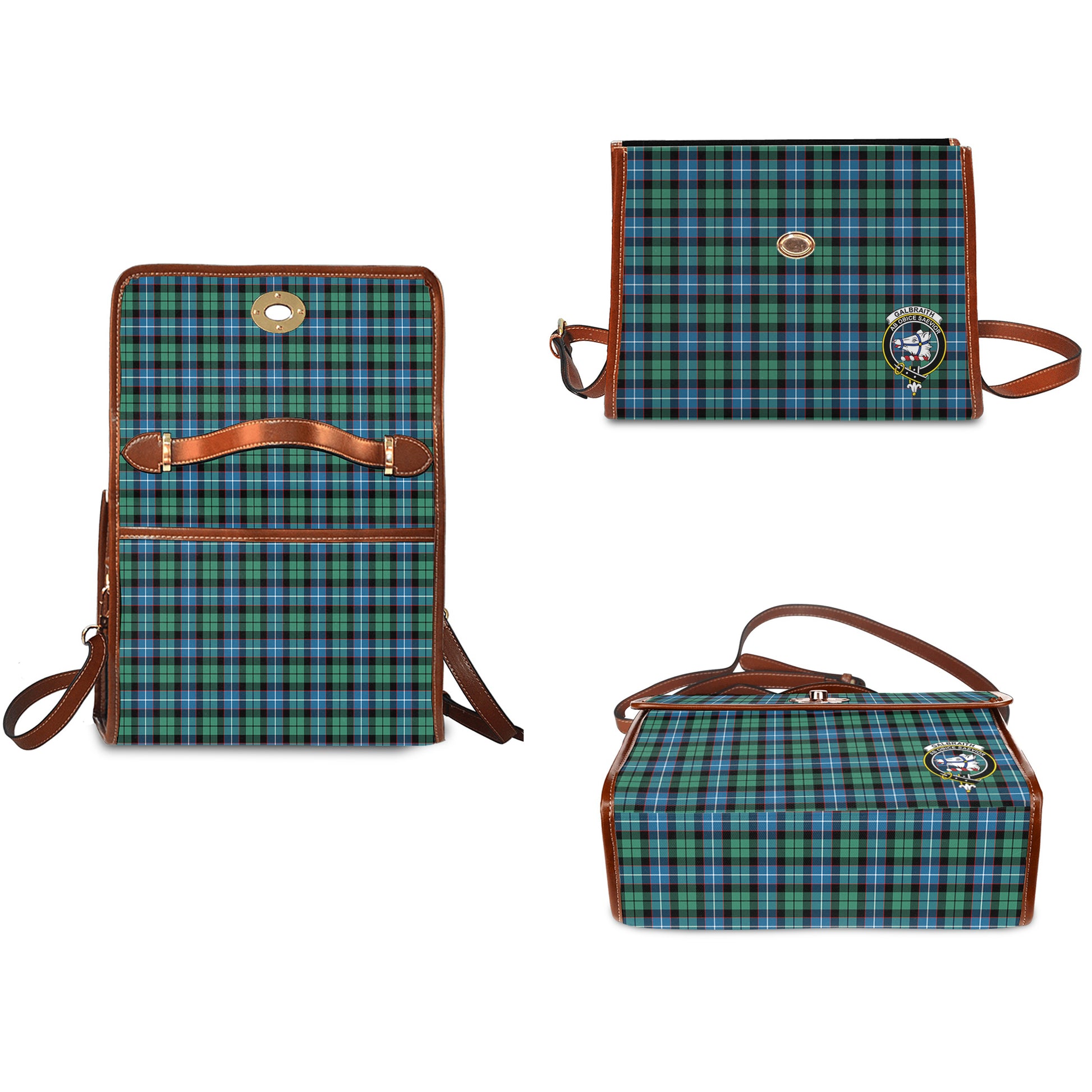 galbraith-ancient-tartan-leather-strap-waterproof-canvas-bag-with-family-crest