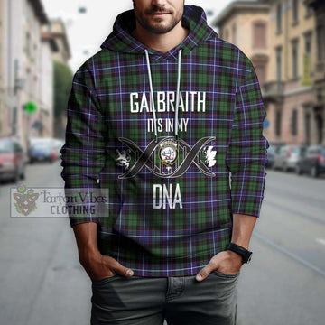 Galbraith Modern Tartan Hoodie with Family Crest DNA In Me Style