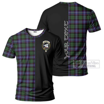 Galbraith Modern Tartan T-Shirt with Family Crest and Half Of Me Style