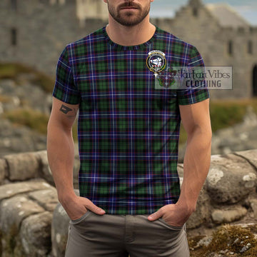 Galbraith Modern Tartan Cotton T-Shirt with Family Crest