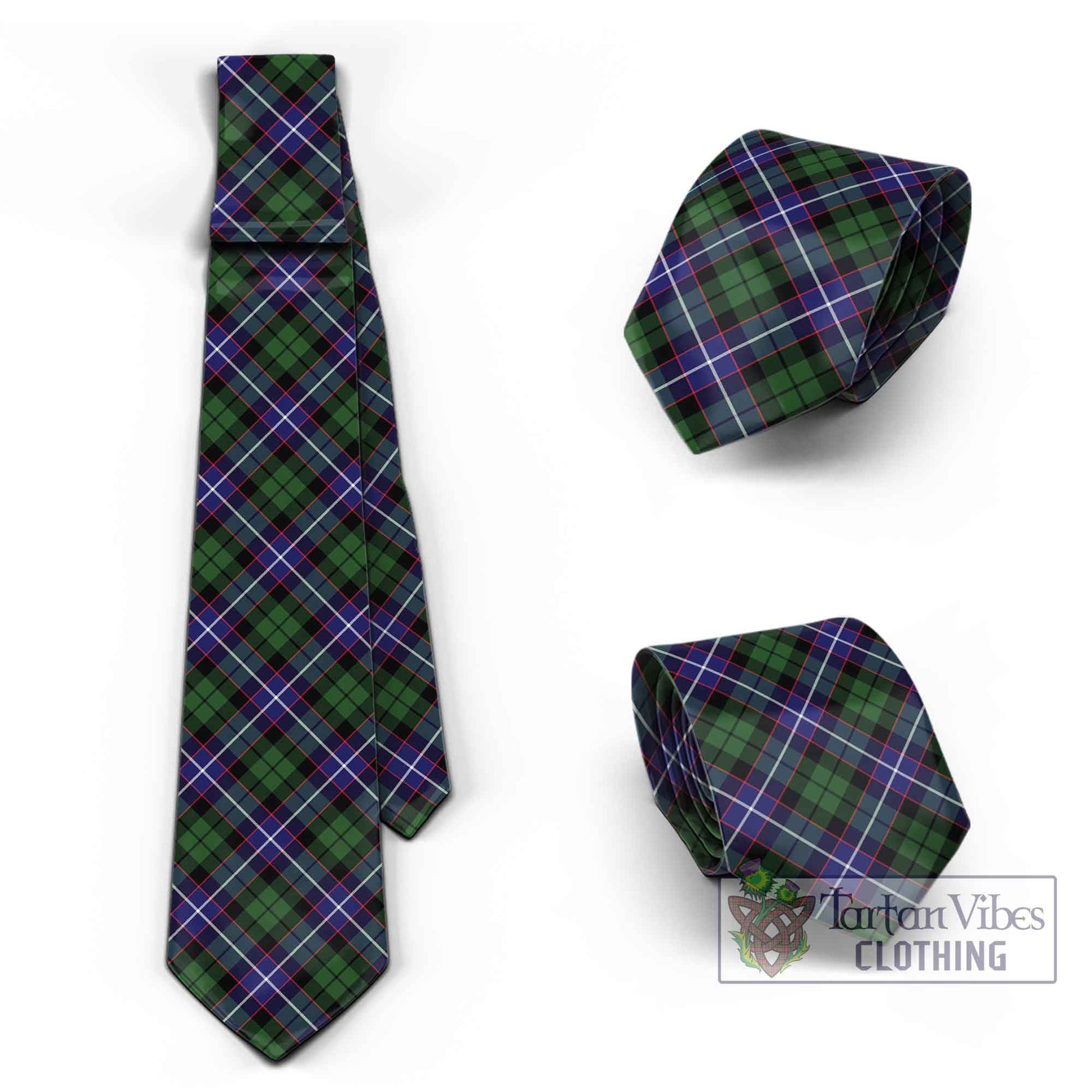 Tartan Vibes Clothing Galbraith Modern Tartan Classic Necktie Cross Style