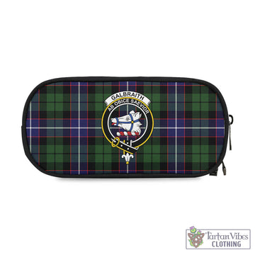 Galbraith Modern Tartan Pen and Pencil Case with Family Crest