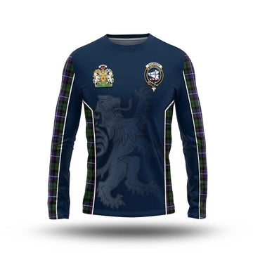 Galbraith Modern Tartan Long Sleeve T-Shirt with Family Crest and Lion Rampant Vibes Sport Style