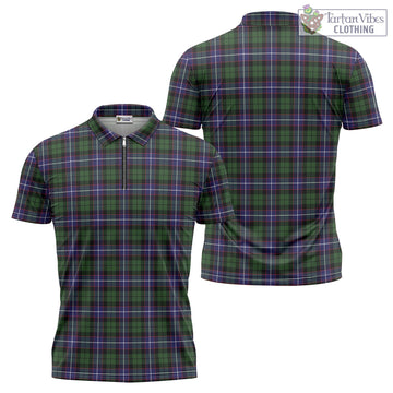 Galbraith Modern Tartan Zipper Polo Shirt