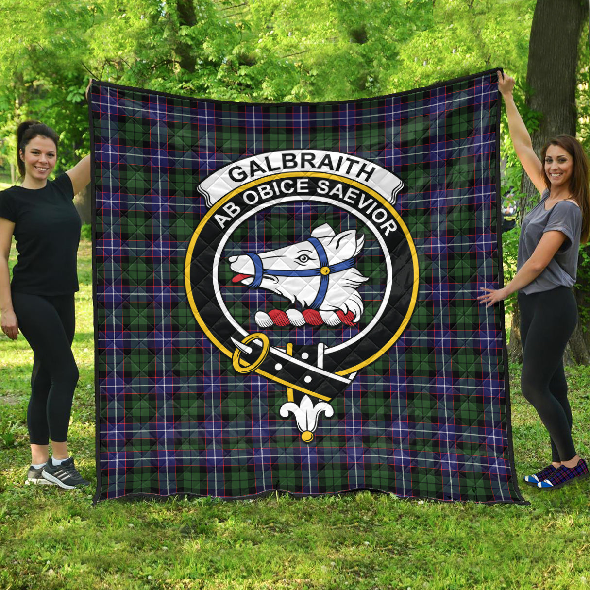 galbraith-modern-tartan-quilt-with-family-crest