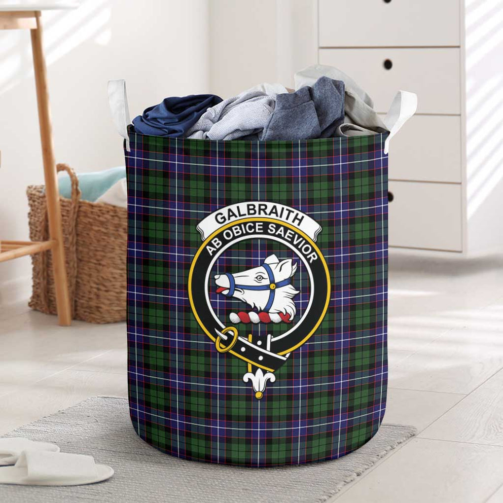 Galbraith Modern Tartan Laundry Basket with Family Crest One Size - Tartanvibesclothing Shop