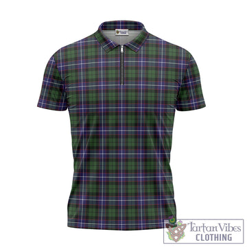 Galbraith Modern Tartan Zipper Polo Shirt