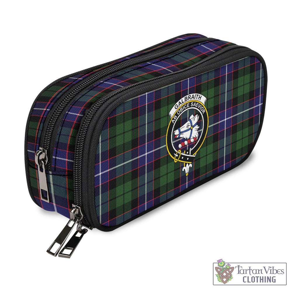 Tartan Vibes Clothing Galbraith Modern Tartan Pen and Pencil Case with Family Crest