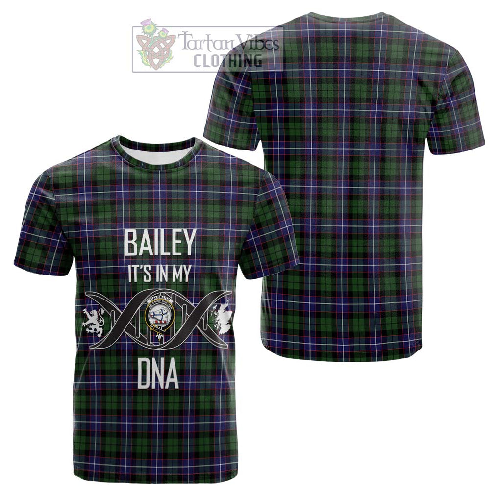 Tartan Vibes Clothing Galbraith Modern Tartan Cotton T-shirt with Family Crest DNA In Me Style