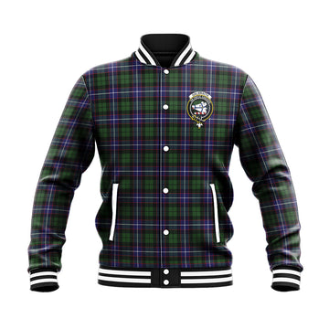 Galbraith Modern Tartan Baseball Jacket with Family Crest