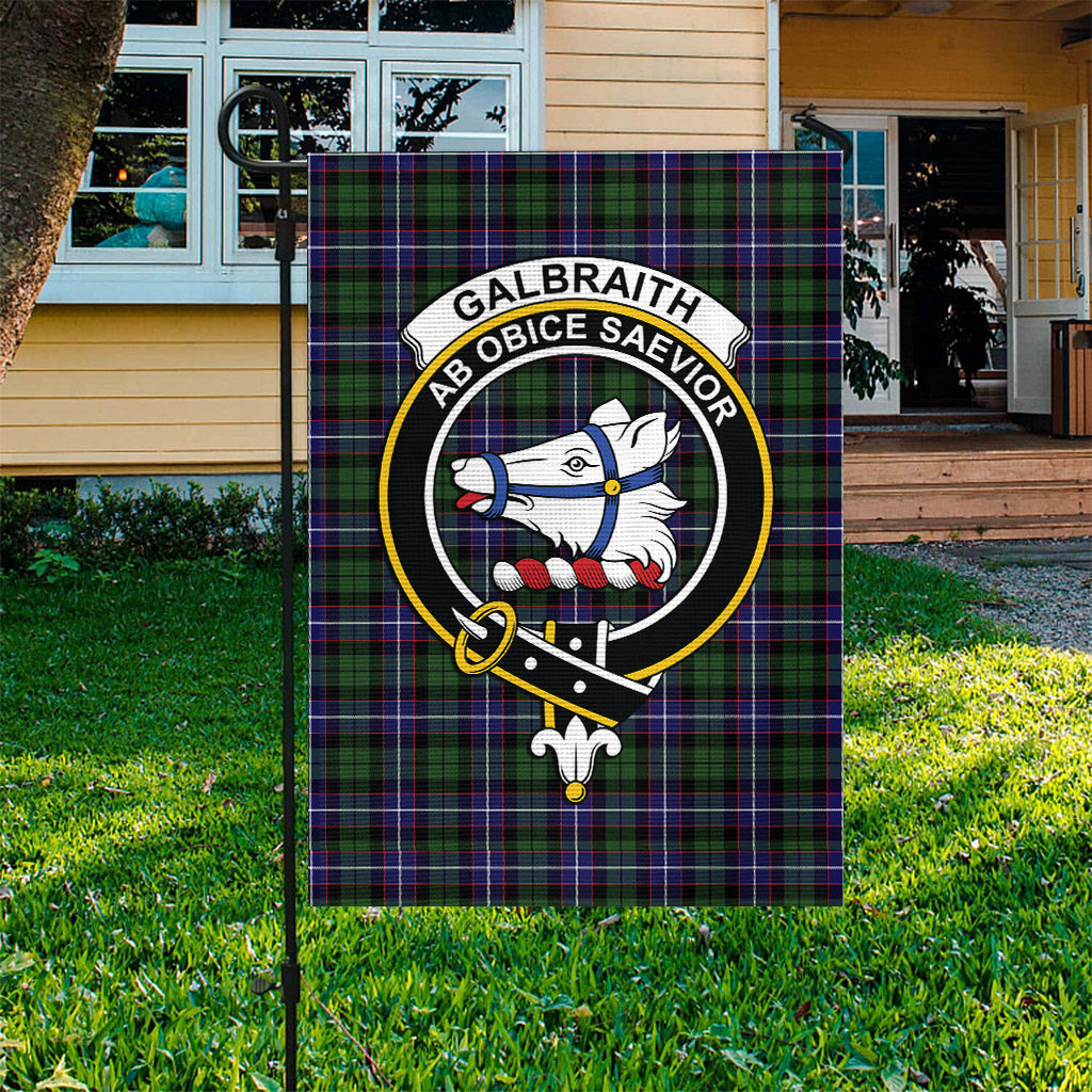 Galbraith Modern Tartan Flag with Family Crest - Tartan Vibes Clothing