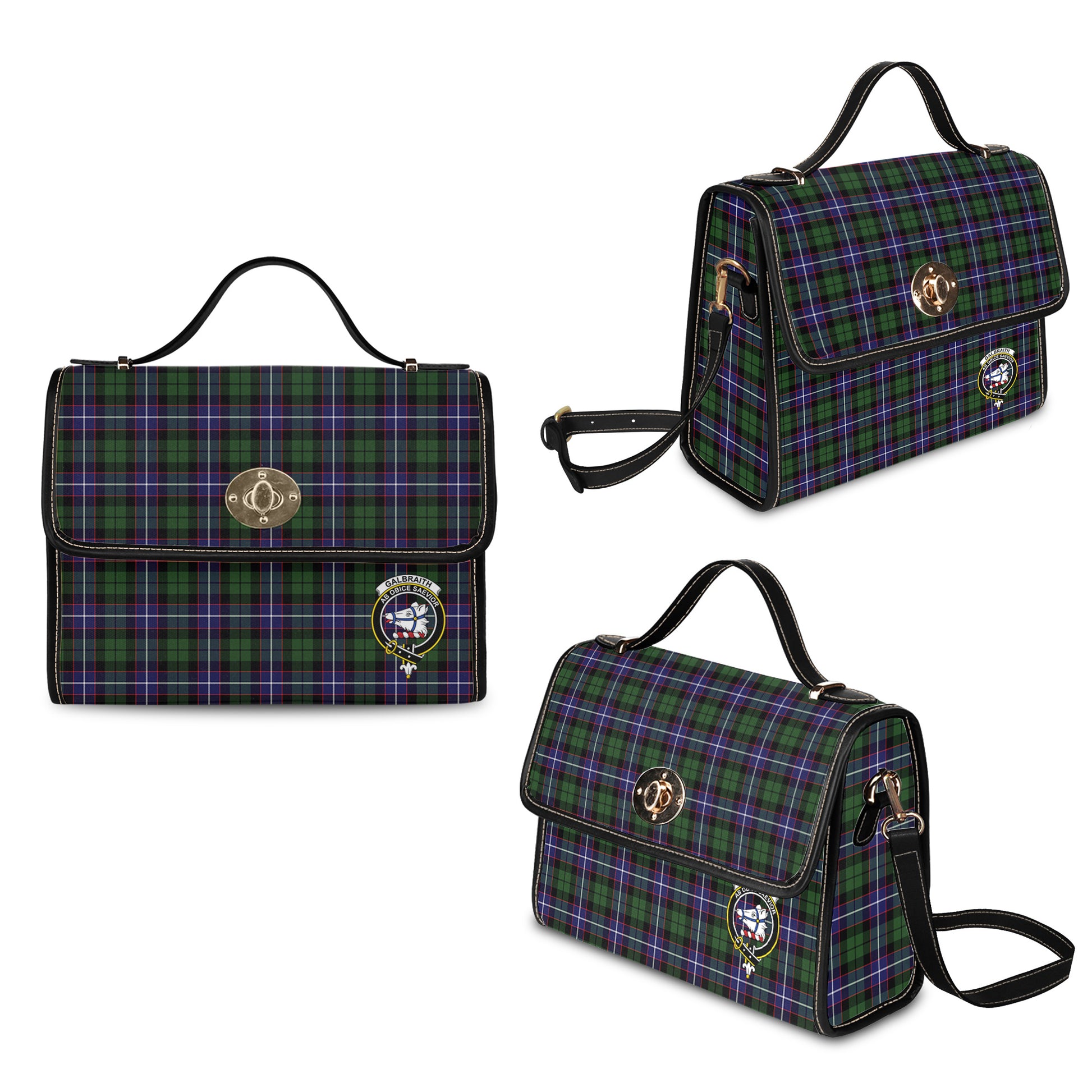 galbraith-modern-tartan-leather-strap-waterproof-canvas-bag-with-family-crest