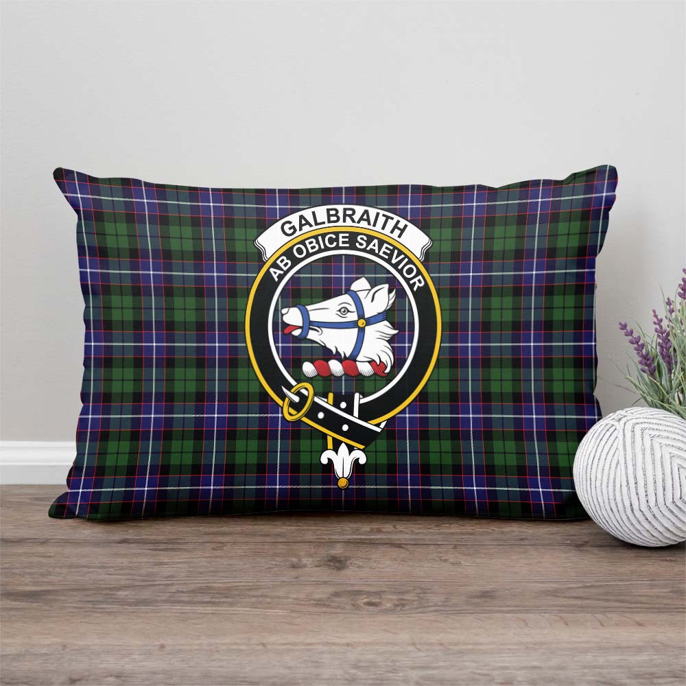 Galbraith Modern Tartan Pillow Cover with Family Crest Rectangle Pillow Cover - Tartanvibesclothing