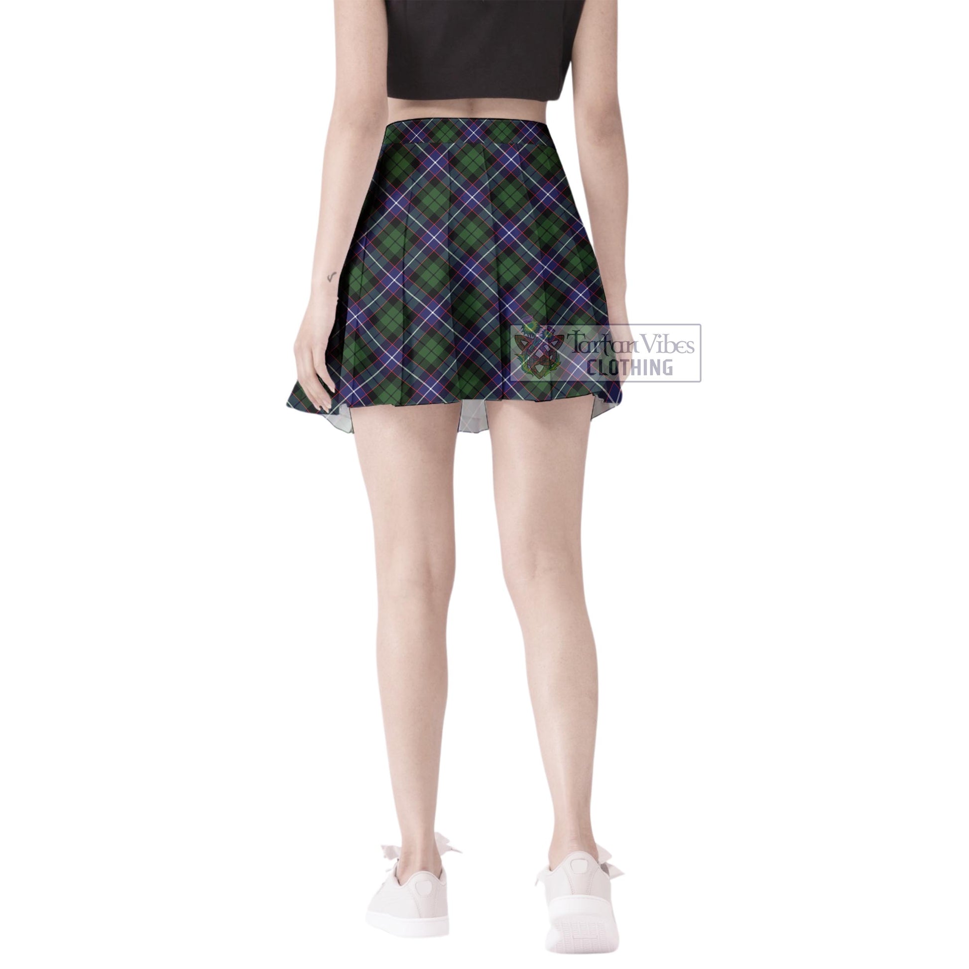 Tartan Vibes Clothing Galbraith Modern Tartan Women's Plated Mini Skirt