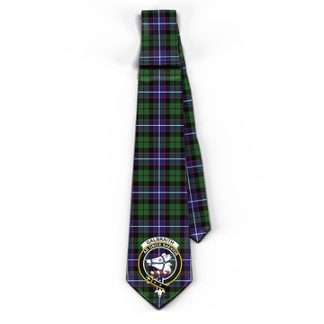 Galbraith Modern Tartan Classic Necktie with Family Crest