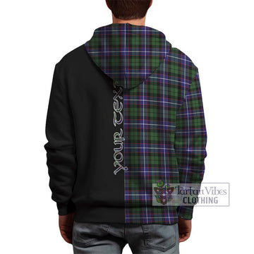 Galbraith Modern Tartan Hoodie with Family Crest and Half Of Me Style