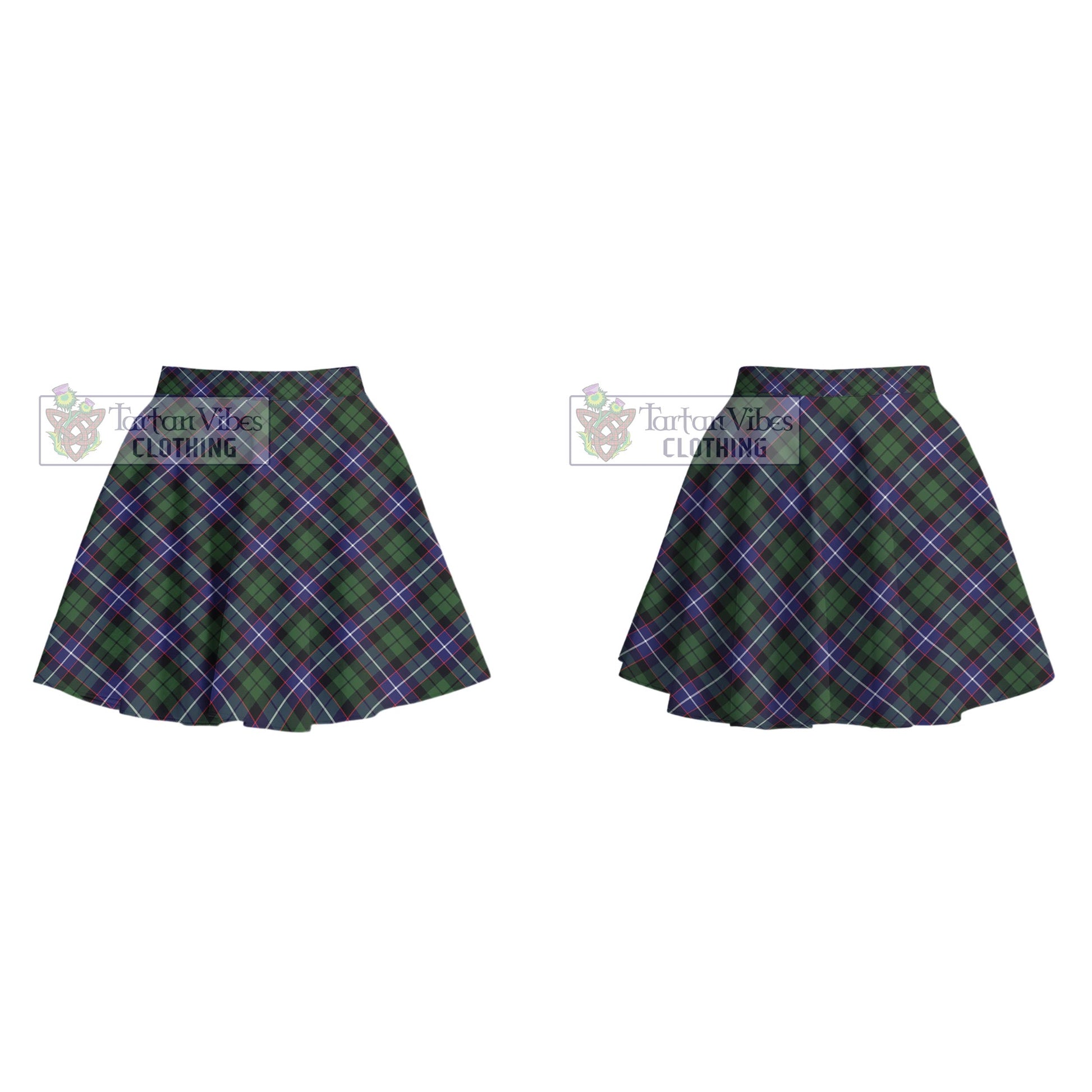 Tartan Vibes Clothing Galbraith Modern Tartan Women's Plated Mini Skirt