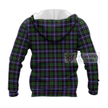 Galbraith Modern Tartan Knitted Hoodie with Family Crest DNA In Me Style