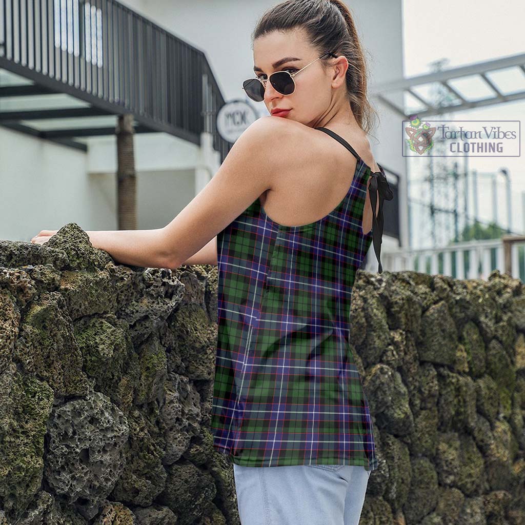 Tartan Vibes Clothing Galbraith Modern Tartan Loose Halter Neck Camisole