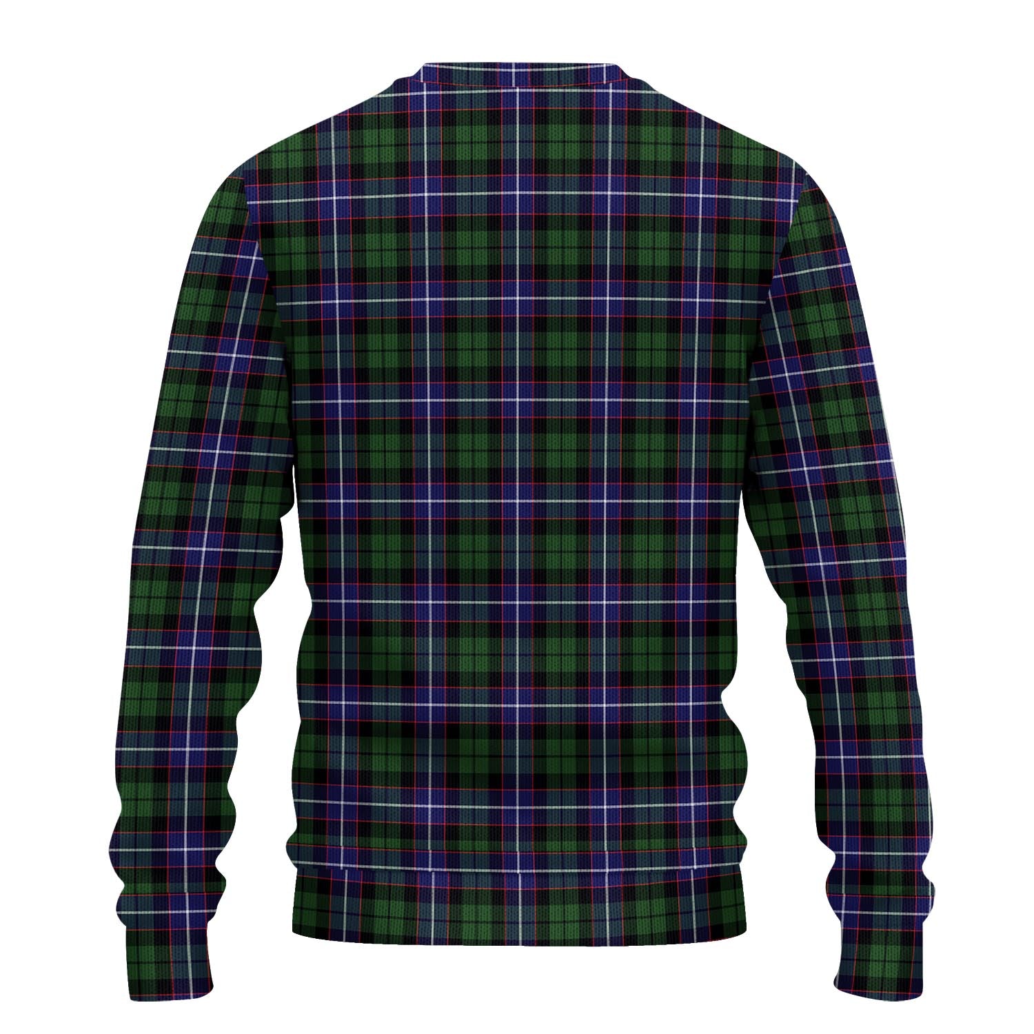 Galbraith Modern Tartan Knitted Sweater with Family Crest - Tartanvibesclothing