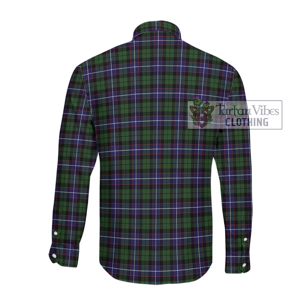 Galbraith Modern Tartan Long Sleeve Button Shirt with Family Crest DNA In Me Style - Tartanvibesclothing Shop