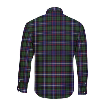 Galbraith Modern Tartan Long Sleeve Button Up Shirt with Family Crest