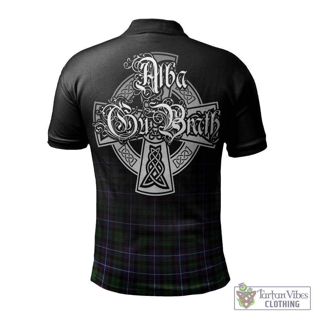 Tartan Vibes Clothing Galbraith Modern Tartan Polo Shirt Featuring Alba Gu Brath Family Crest Celtic Inspired