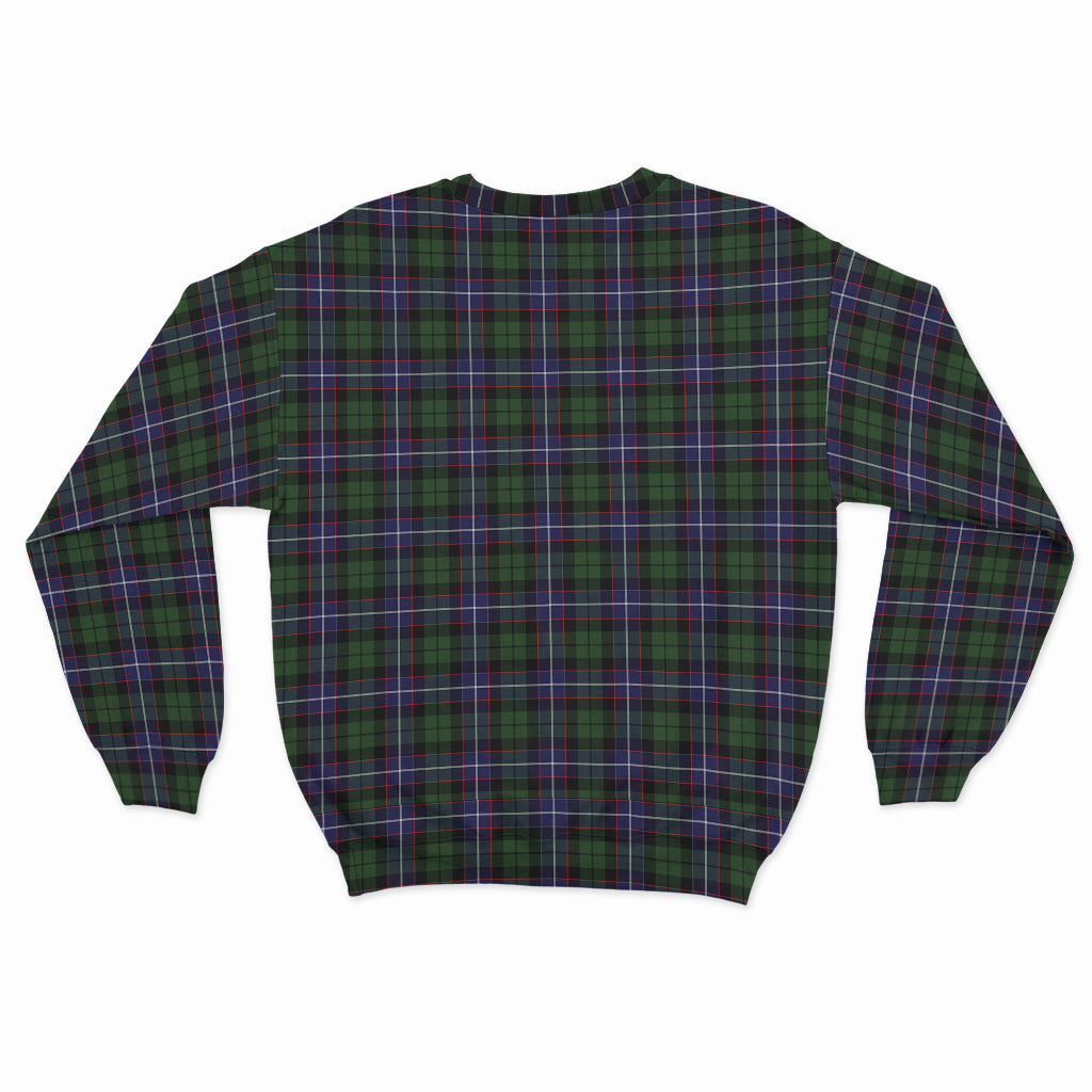 Galbraith Modern Tartan Sweatshirt with Family Crest - Tartan Vibes Clothing