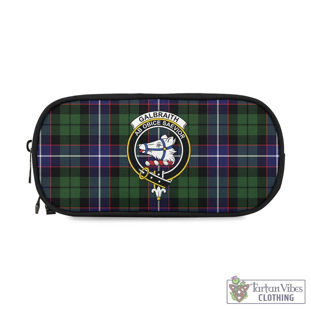 Tartan Vibes Clothing Galbraith Modern Tartan Pen and Pencil Case with Family Crest