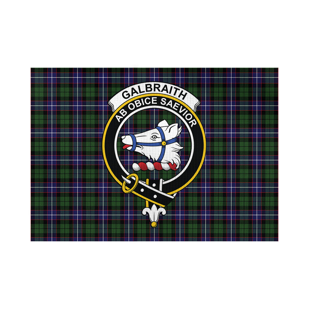 Galbraith Modern Tartan Flag with Family Crest - Tartan Vibes Clothing