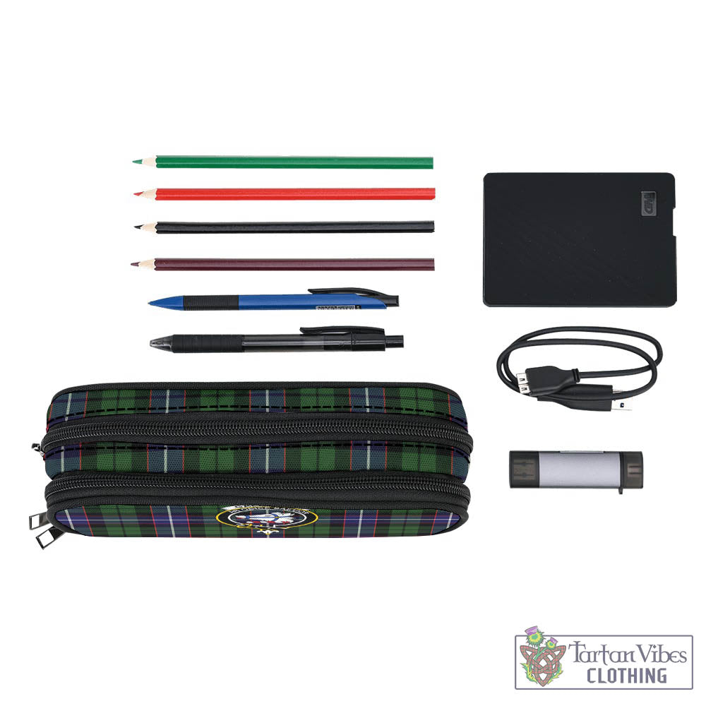 Tartan Vibes Clothing Galbraith Modern Tartan Pen and Pencil Case with Family Crest