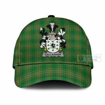 Gallagher Irish Clan Tartan Classic Cap with Coat of Arms