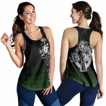 Gallagher Irish Clan Women's Racerback Tanks with Coat of Arms Erin Go Bragh Celtic Inspired 4XL - Tartan Vibes Clothing