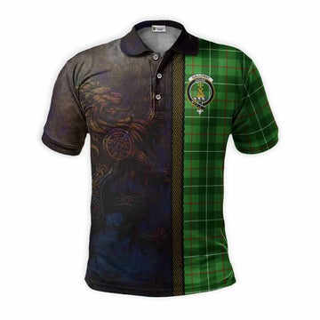 Galloway Tartan Family Crest Polo Shirt Alba Gu Brath Be Brave Lion Ancient Style Kid - Tartan Vibes Clothing