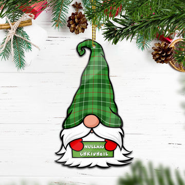 Galloway Gnome Christmas Ornament with His Tartan Christmas Hat