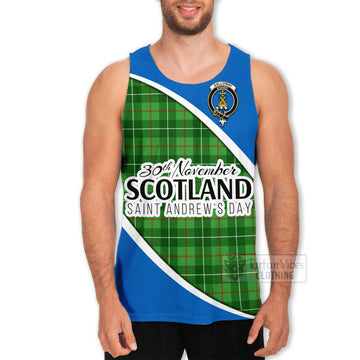 Galloway Family Crest Tartan Men's Tank Top Celebrate Saint Andrew's Day in Style