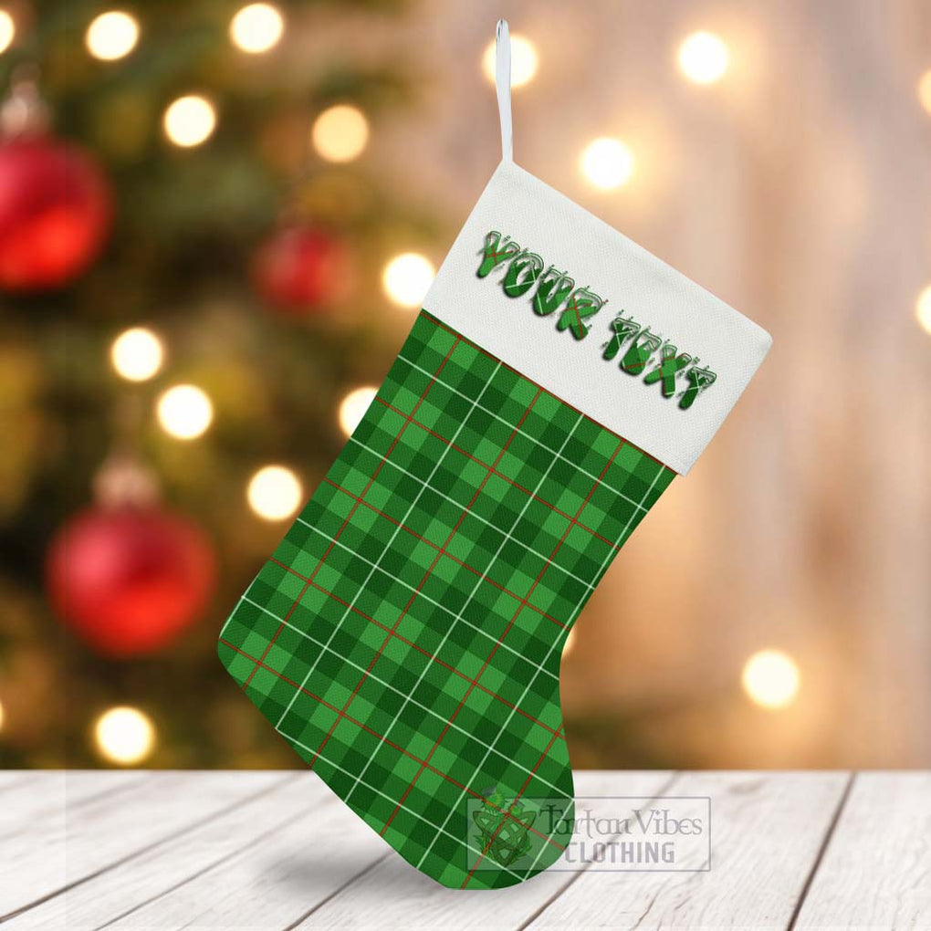 Tartan Vibes Clothing Galloway Tartan Christmas Stocking with Personalized Text