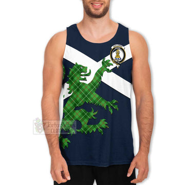 Galloway Tartan Lion Rampant Men's Tank Top Proudly Display Your Heritage with Alba Gu Brath and Clan Name Men - Tartan Vibes Clothing