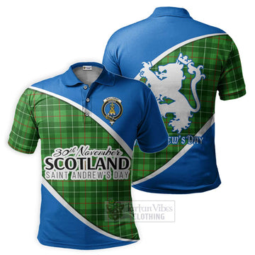 Galloway Family Crest Tartan Polo Shirt Celebrate Saint Andrew's Day in Style