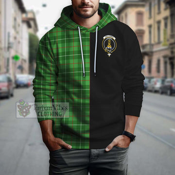 Galloway Tartan Hoodie with Family Crest and Half Of Me Style