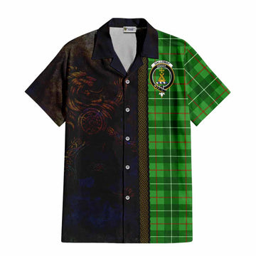 Galloway Tartan Family Crest Hawaiian Shirt Alba Gu Brath Be Brave Lion Ancient Style Kid - Tartan Vibes Clothing