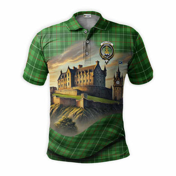 Galloway Tartan Family Crest Polo Shirt with Scottish Ancient Castle Style Kid - Tartan Vibes Clothing