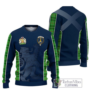 Galloway Tartan Ugly Sweater with Family Crest and Lion Rampant Vibes Sport Style