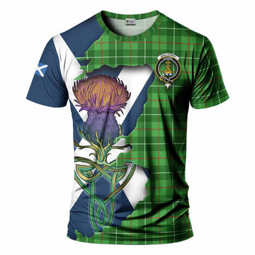 Galloway Tartan Family Crest T-Shirt Scottish Thistle Celtic Inspired Kid's Shirt - Tartan Vibes Clothing